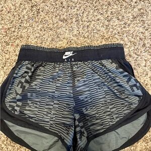 Nike Dri-FIT Black and Gray Striped Shorts